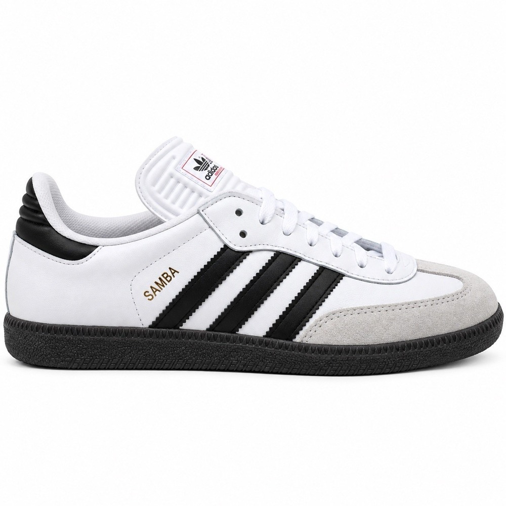 Adidas Samba OG White Black Cloud White Core Black Granite Gum US Men 6 Women 7